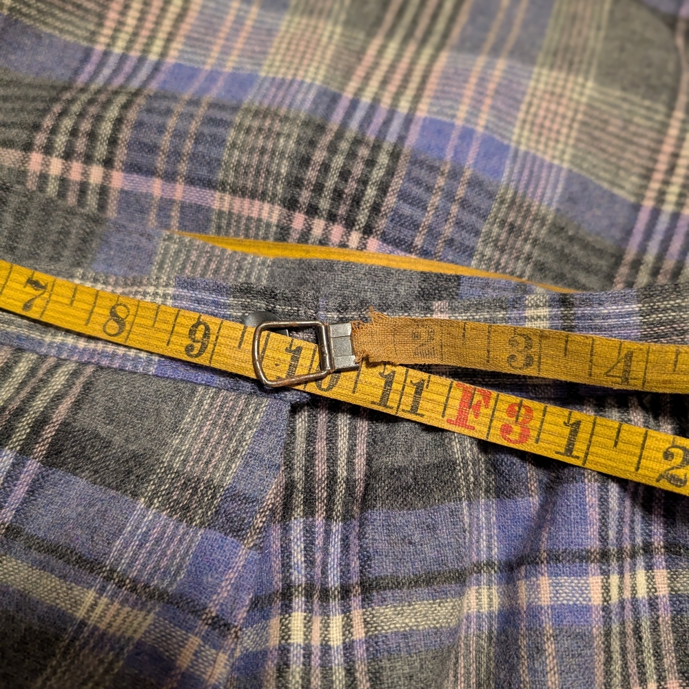 Pendleton A-Line Skirt in Black and Blue Plaid - Picture 4 of 5